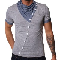 Kickdown T-Shirt NASTY grau melange 5002