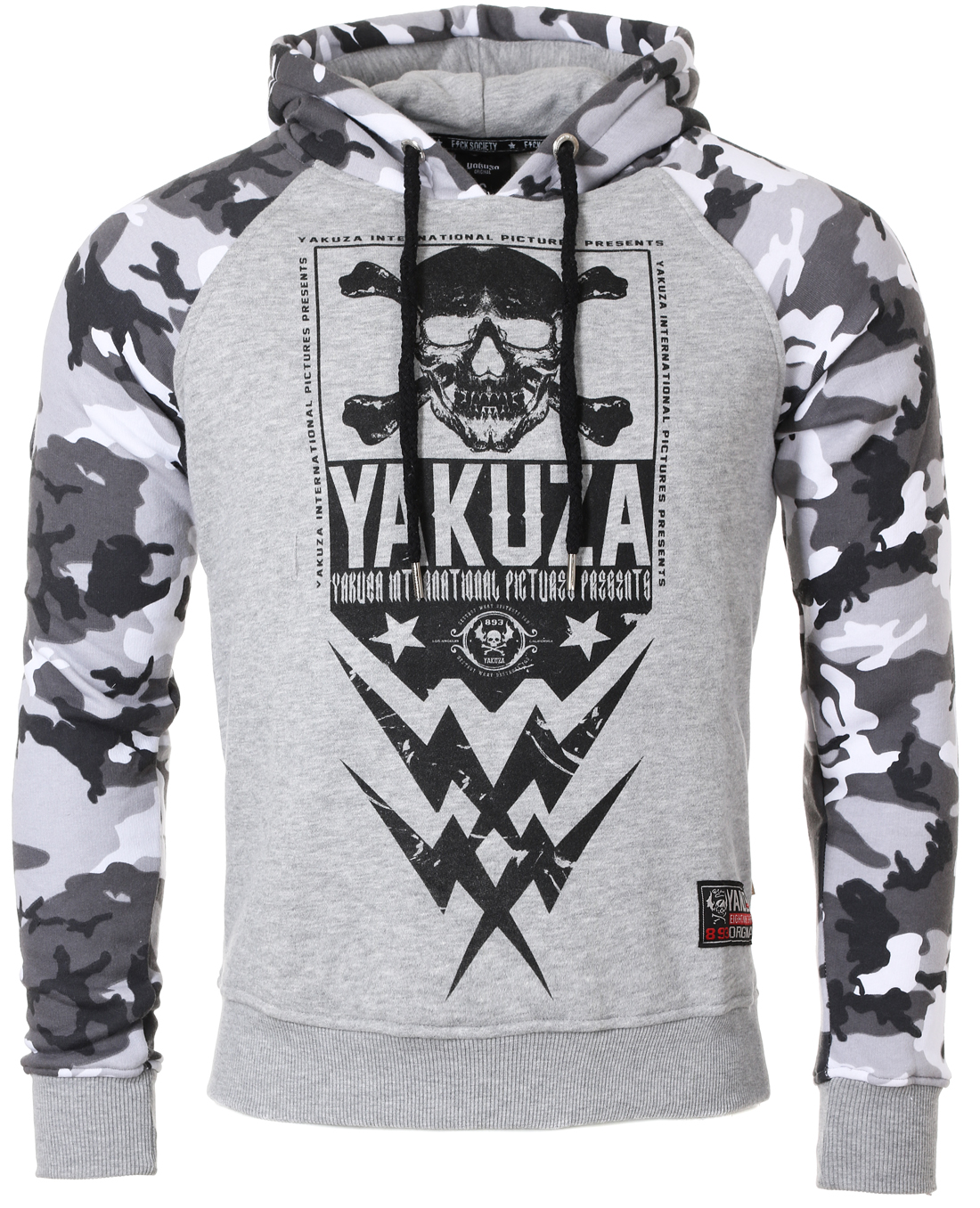 stainless Regularity Frontier Yakuza Original Herren Pullover mit Kapuze skull twoface hoodie Sweatshirt  11002